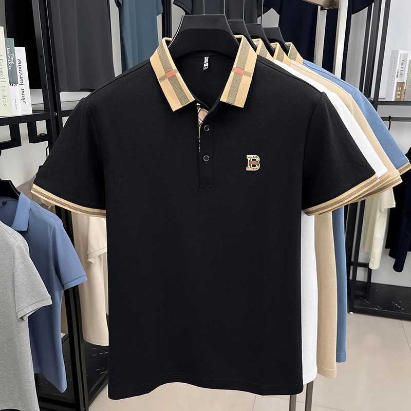 Summer mens golf fashion 2025 short sleeved polo shirt high-end design exquisite ice silk embroidery breathable T-shirtT260408
