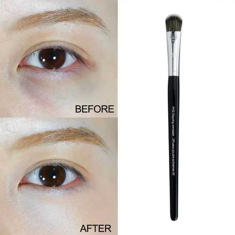 52 Facial Concealer Makeup Brushes Flat Head Nose Shadow Brush Quality Professional Beauty Makeup Tool Supplies Wholesale Z260408