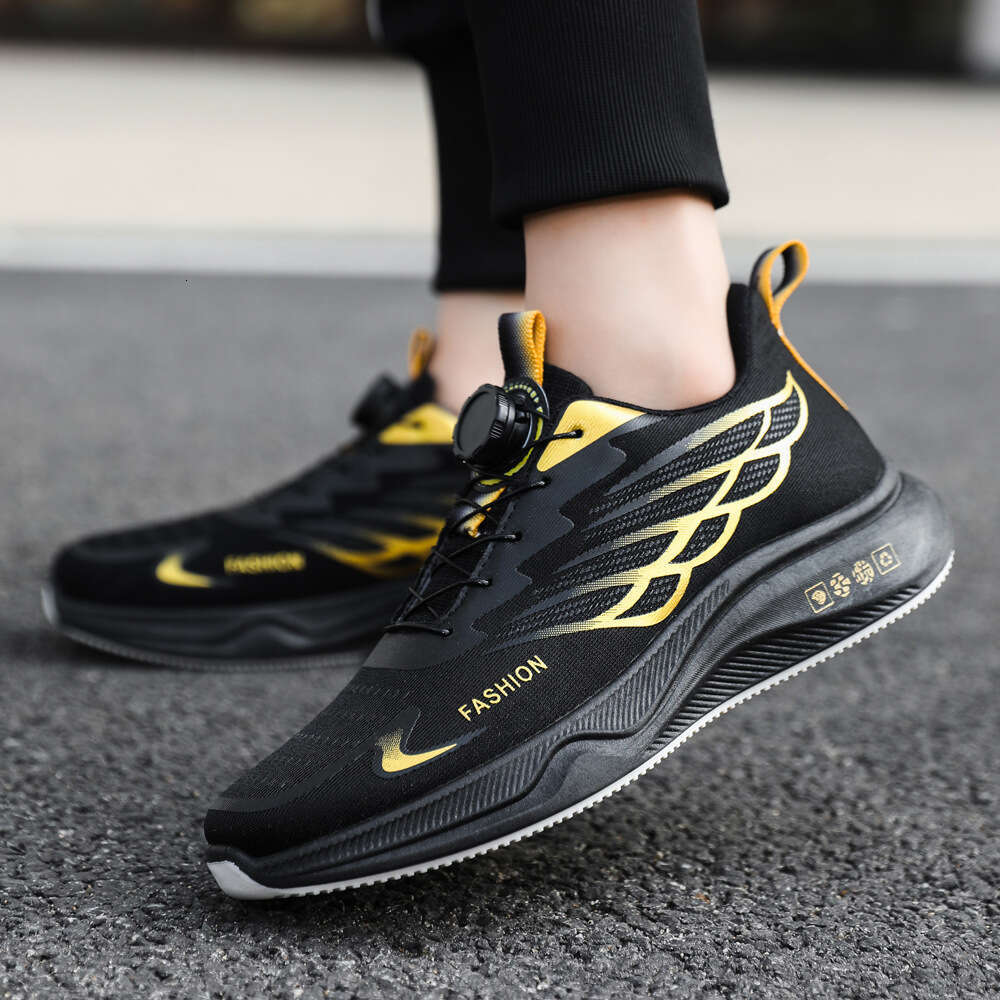 Men's 2026 Spring New Breathable Lightweight Youth Rotating Button Running Sports Dad Shoes