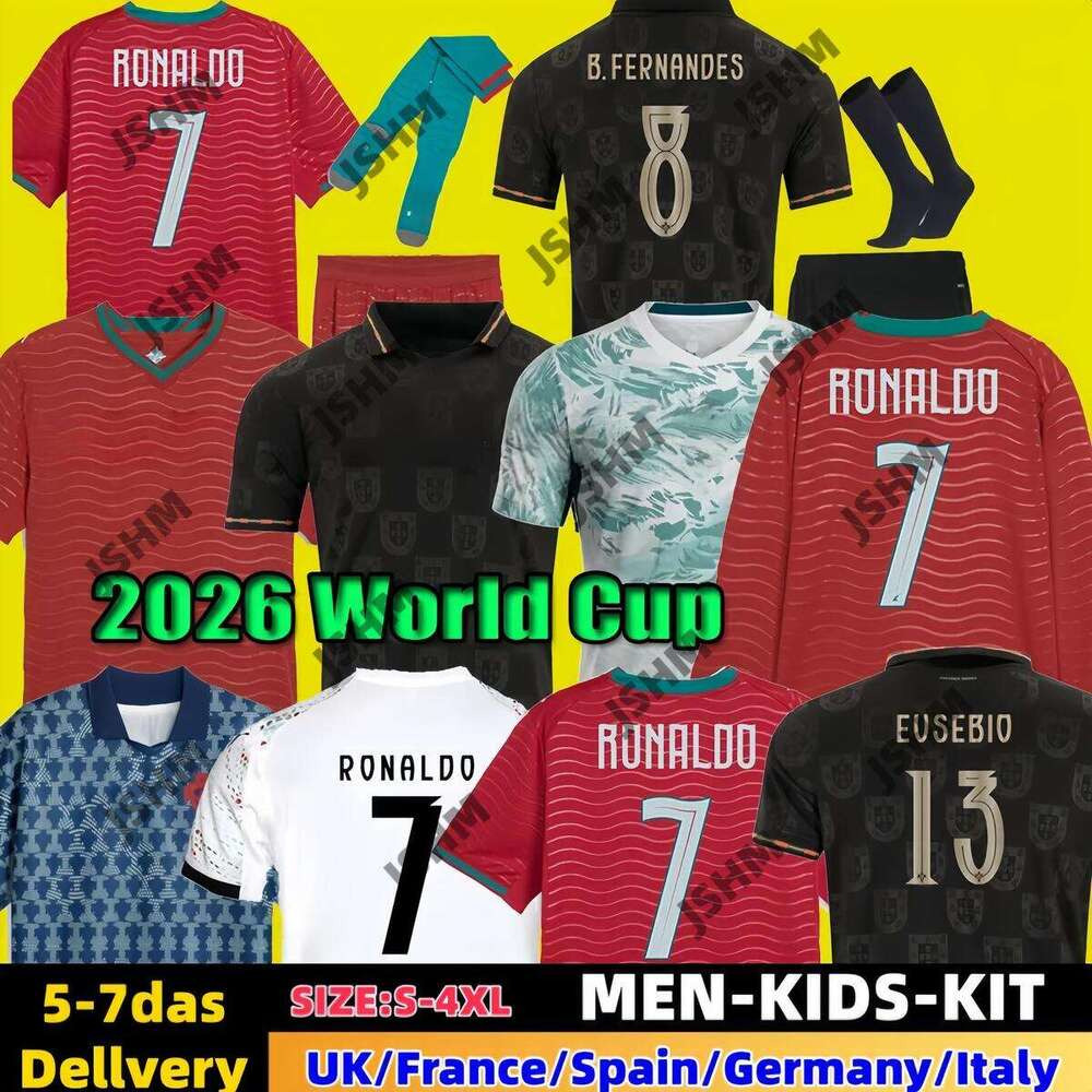 2026 soccer Portuguesa RoNalDo Jerseys JOAO FELIX BERNARDO B FERNANDES PEPE 2025 2026 Portugal football shirt Team Men Kids kit