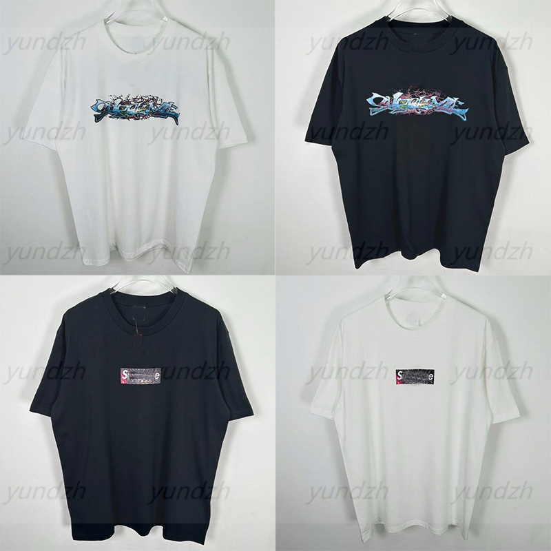 X MJ BOX LOG TAG TEE Summer Outdoor t Shirts Short Sleeve Men Women Shirt Fashion Clothes