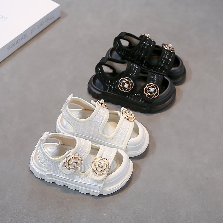 Toddler to Big Kids Girls Summer Sandals easy on off Breathable Lightweight Flower Casual Shoes for Indoor Outdoor Beach Play School Free shipping