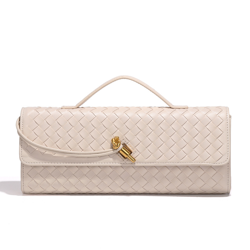 Free Shipping Fashion Hand knitted Evening Baguette Bag Accordion Bag Horizontal style Handheld Single shoulder