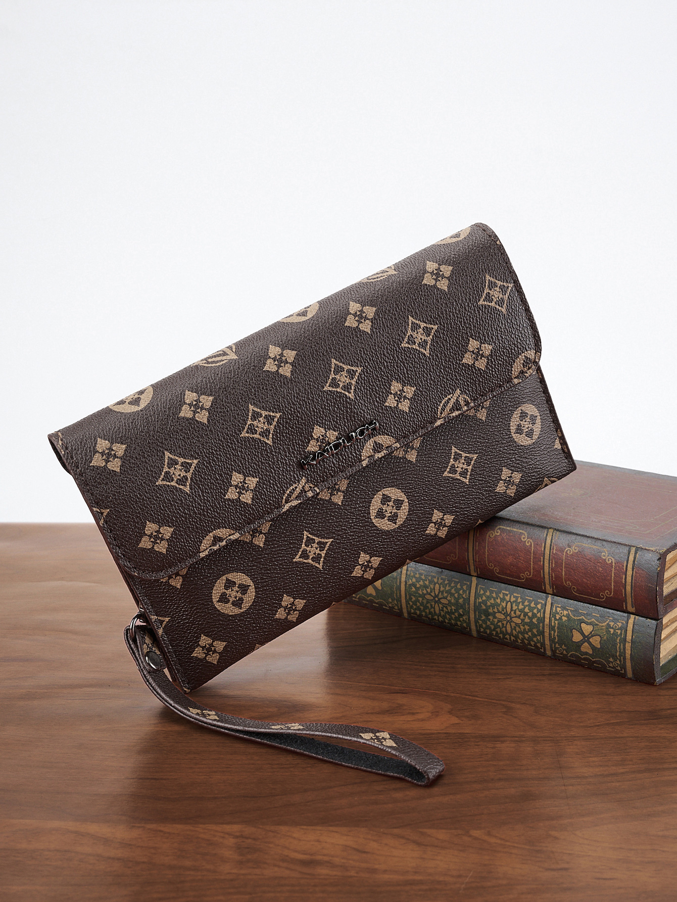 LORDLY KNACK Monogram Clutch Bag, Men's Fashion Wristlet Purse, Trendy 2026 Daily Commute Bag - view 6