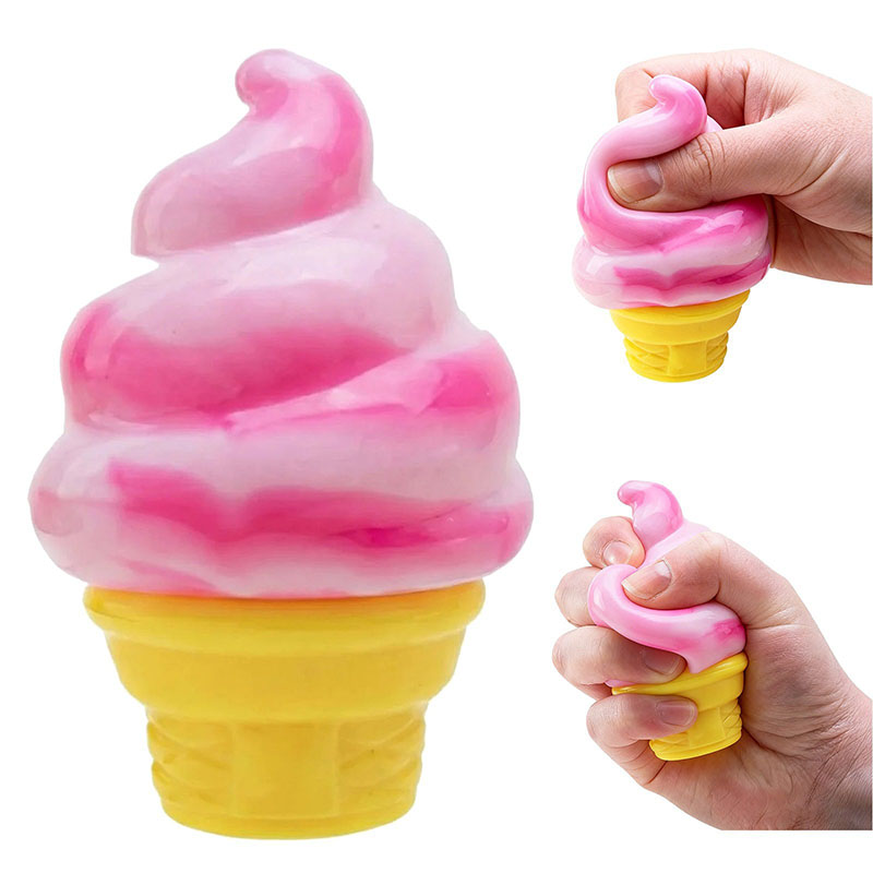 IN stock NeeDoh Ice cream Squeeze Toy Squish Stress Relief for Kids Adults Gift Decompression Toy Fidget Toys by fast sea