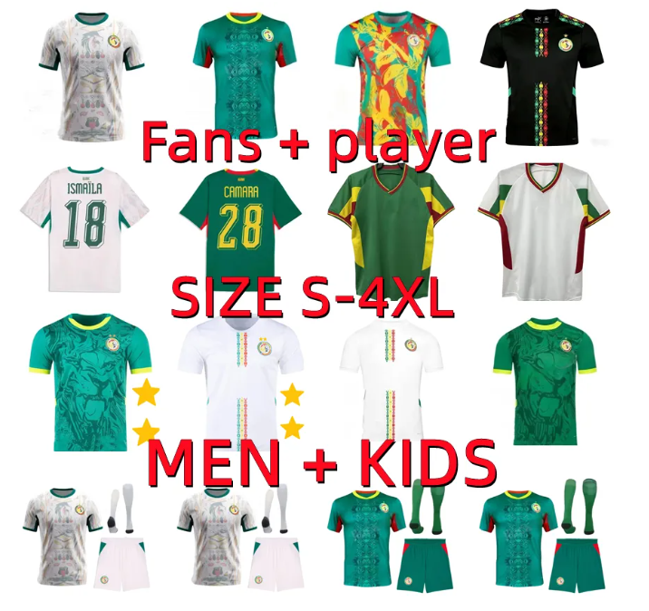 26 27 Maillot Senegals soccer jerseys 2026 2027 Senegalese MANE KOULIBALY KOUYATE ISMAILA B.DIA KEITA BALDE NIAKHATE CAMARA football shirts player version Men kids