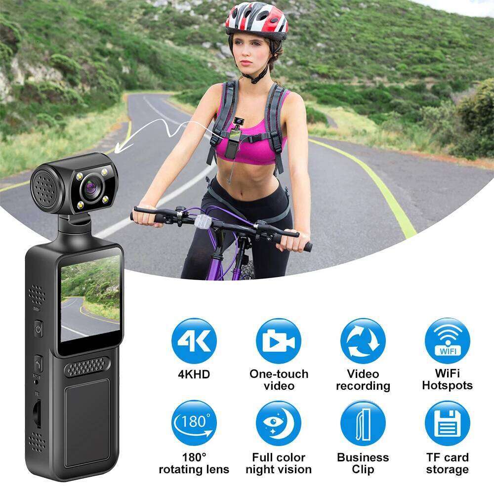 Ultra HD Sports 4K WiFi Action Digital Portable Video Recorder Camera DV Night Vision Police BodyCam Small Camcorder 26H0409