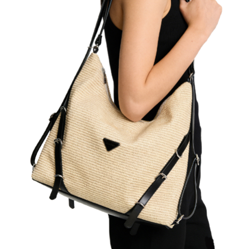 Free Shipping Latest Female Tote Bag Large Capacity Commuter Versatile Design Single Shoulder Large Capacity Slant Fake Beach Bag