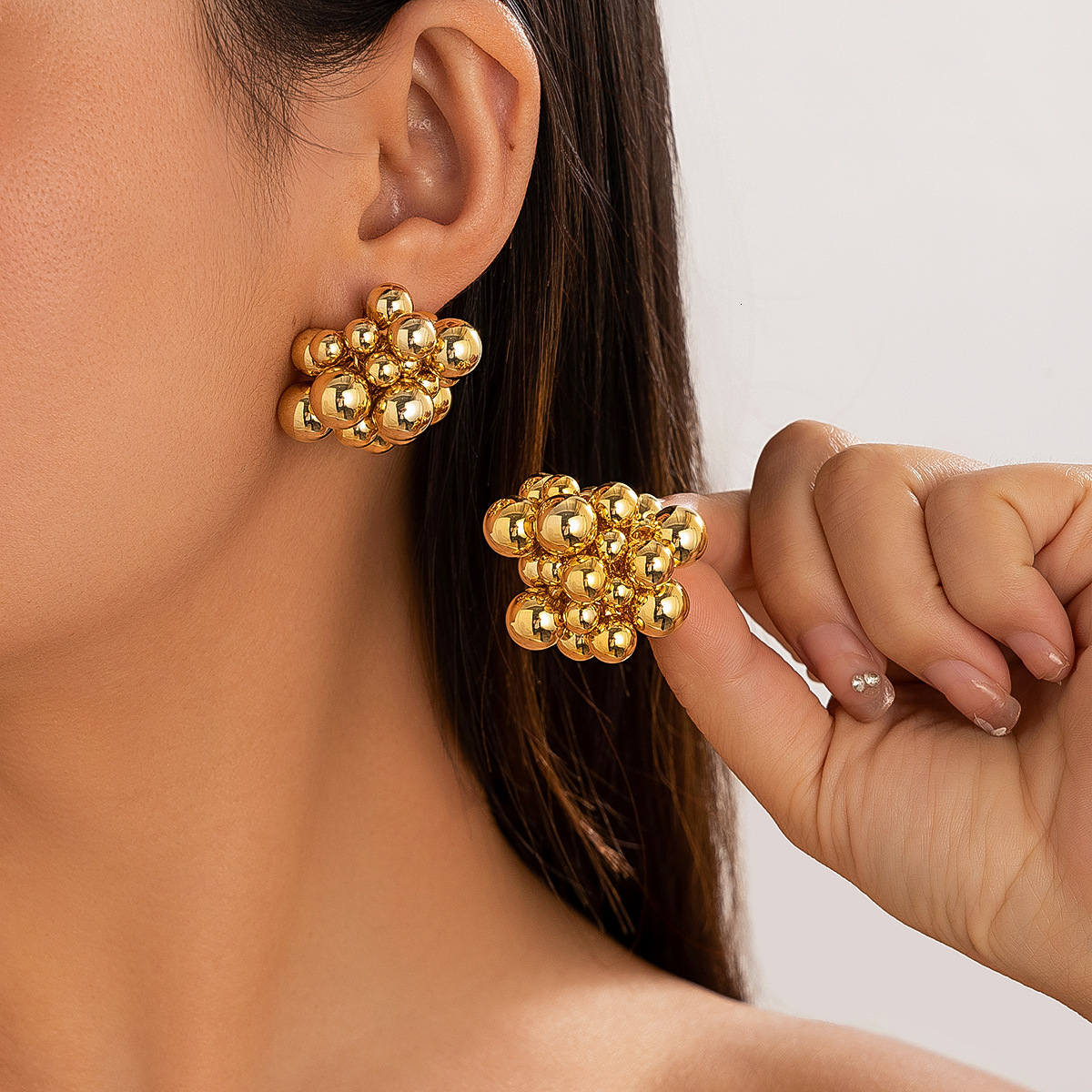 Designer beaded earrings, Instagram-worthy geometric bracelets, personalized multifunctional pendant ball rings - view 4