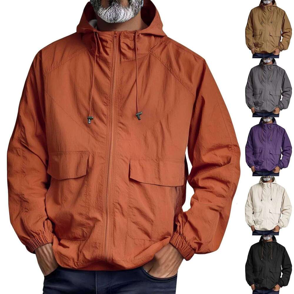 Upf 50+ Unisex Light Breathable Lightweight Jacket Outdoor Waterproof Coat Sun Uv Quick Dry Protectionacket Hooded Soft Jackets 26H0408