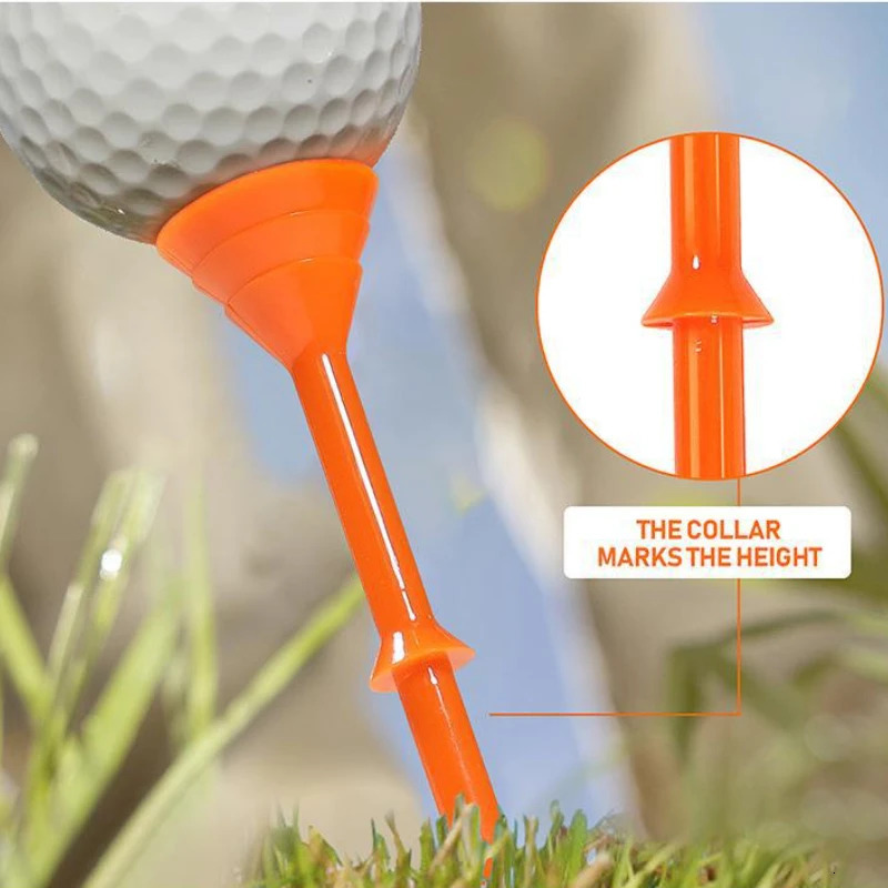 Golf Tees Plastic 83mm Big Cup Plus Scale Tee 50pcs Random Colors Accessories Sport TE007P 260408