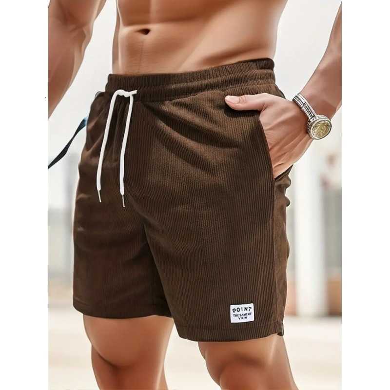 Corduroy Sweatpants Summer Beach Casual Men's Baggy Shorts Basketball Short Trousers Solid Color Sportswear Men X260409