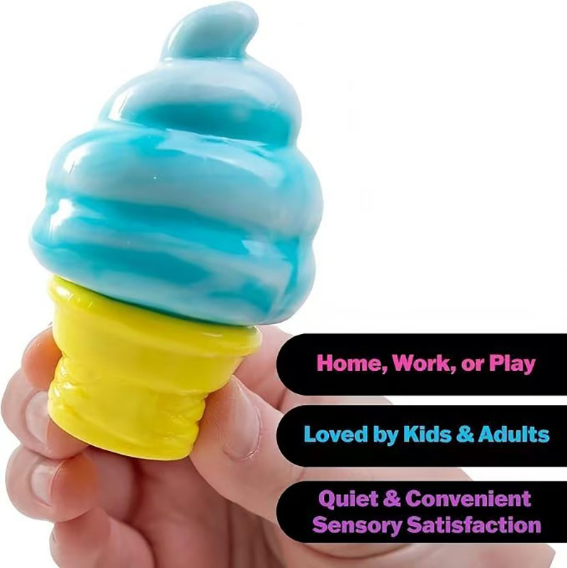 IN stock NeeDoh Ice cream Squeeze Toy Squish Stress Relief for Kids Adults Gift Decompression Toy Fidget Toys by fast sea
