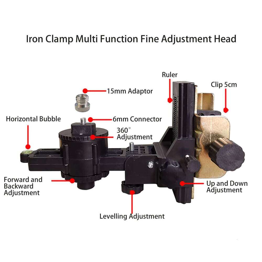 Stand Extension Head Adjustable Multifunctional Wide Application Telescoping Pole Leveling Base for Buildings