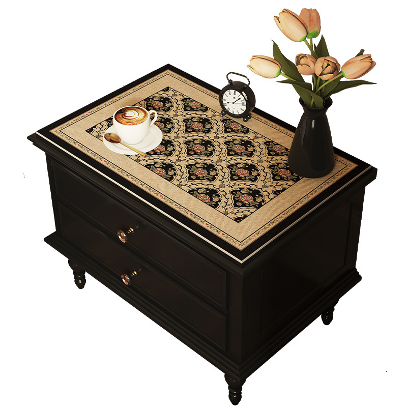 Table Mat Bedroom Nightstand Protective Mat Luxurious High End Waterproof Oil Resistant Wash Free Home Leather Tablecloth