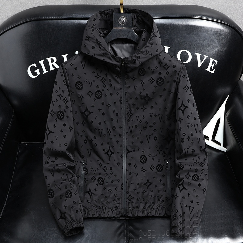 Luxury Brand Designer Clothes European Export Men's Casual Jacket Youth Thin Jacket Spring Summer Hooded 2025 Spring New Style Top