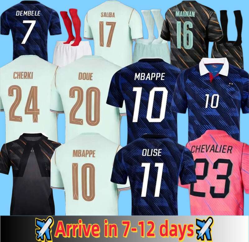 2026 World Cup frenchs soccer Mbappe Dembele Olise Sergey Tchouameni 2025 jersey Kone Saliba Upamecano adult child Jersey set