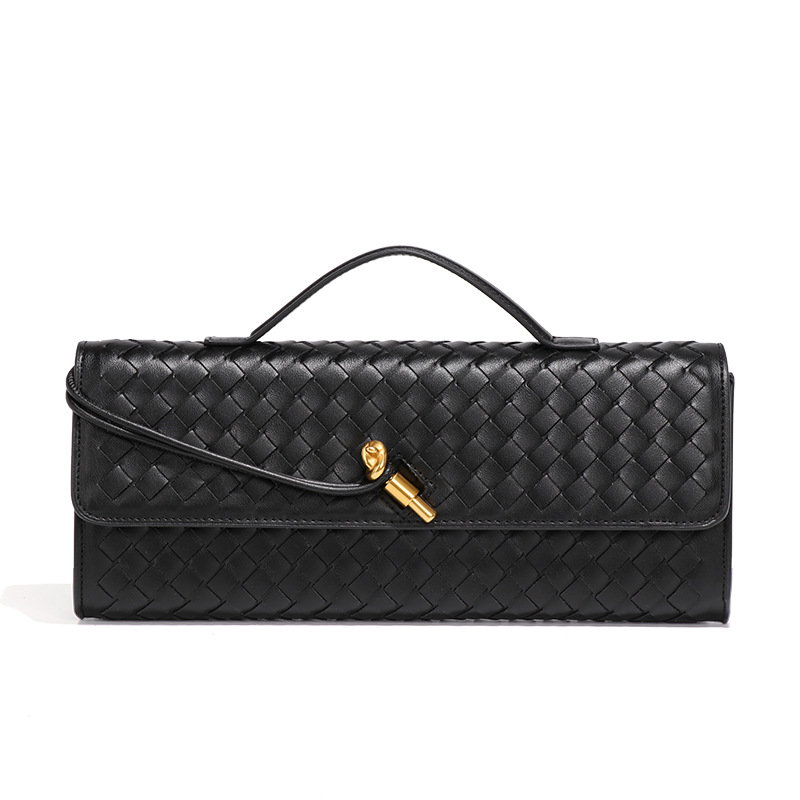 Free Shipping Fashion Hand knitted Evening Baguette Bag Accordion Bag Horizontal style Handheld Single shoulder