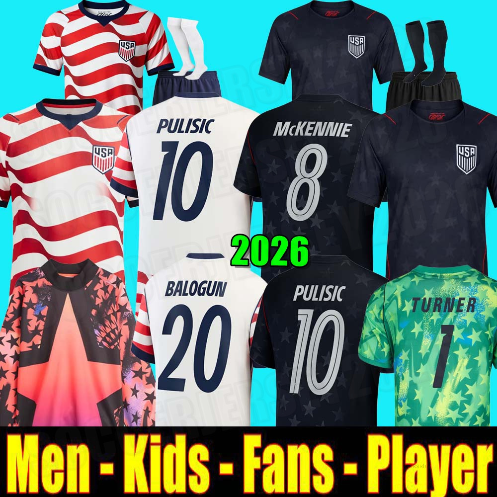 Soccer Jerseys 2024 MEN Woman Kids Kit 24 25 Home Away Football Shirts Men Player Version PULISIC SMITH MORGAN BALOGUN MUSAH McKENNIE ADAMS USAS 2025 