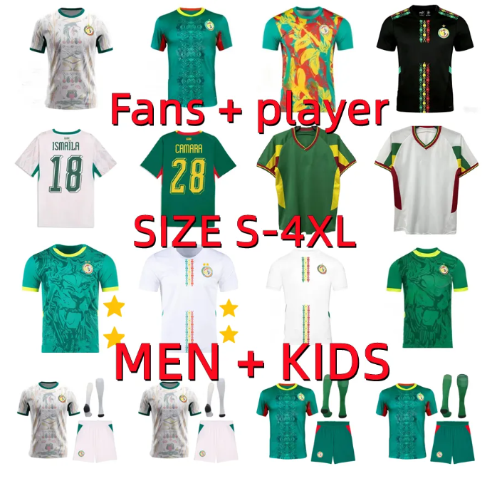 2026 2027 Senegal soccer jerseys KOULIBALY KOUYATE ISMAILA B.DIA KEITA BALDE 23 24 25 26 27 SARR homme Maillot de foot football shirts Uniform player version Men kids