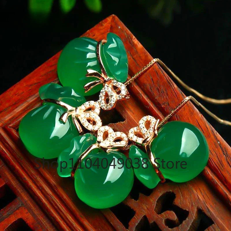 Genuine Myanmar Grade A Jadeite Burma Green Jade Money Bag Pendant Necklace Women Healing Gemstone Fine Jewelry Ladies Gifts 260408