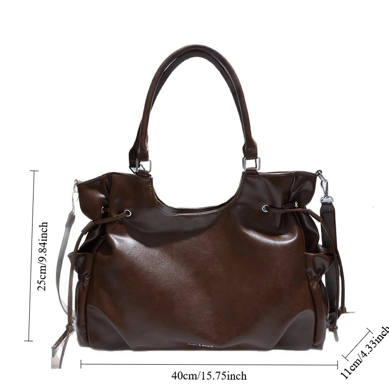 Fashionable n Tote Bag Retro Shoulder Bag Casual Large-capacity Crossbody Bags Light y High-end Womens Bags 260408 - view 7
