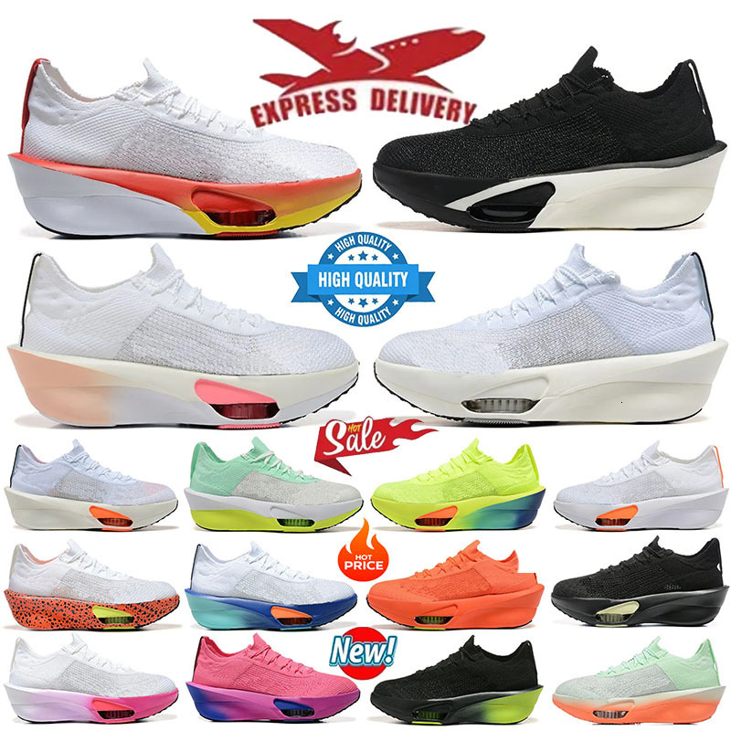 Designer Running Shoes Alpha Fly Next% 3 White Black Hyper Royal Yellow Aurora Green Ekiden Be True Volt Racer Blue Sail AlphaFlys Men Women trainers Sneakers