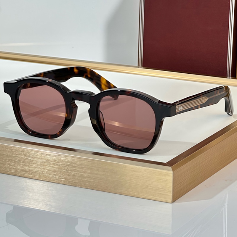 Original Luxury Designer Sunglasses Men Zephirin Popular Famous Fashion Brand Sun Glasses Women Retro Round UV400 Prescription Handmade Acetate High Q