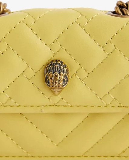 Eagle Head Mini Quilted Bag, Color Block & Denim Crossbody Purse, Y2K Luxury Everyday Bag for Women