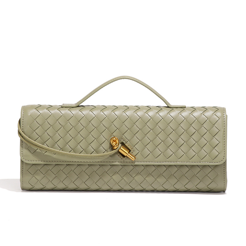 Free Shipping Fashion Hand knitted Evening Baguette Bag Accordion Bag Horizontal style Handheld Single shoulder