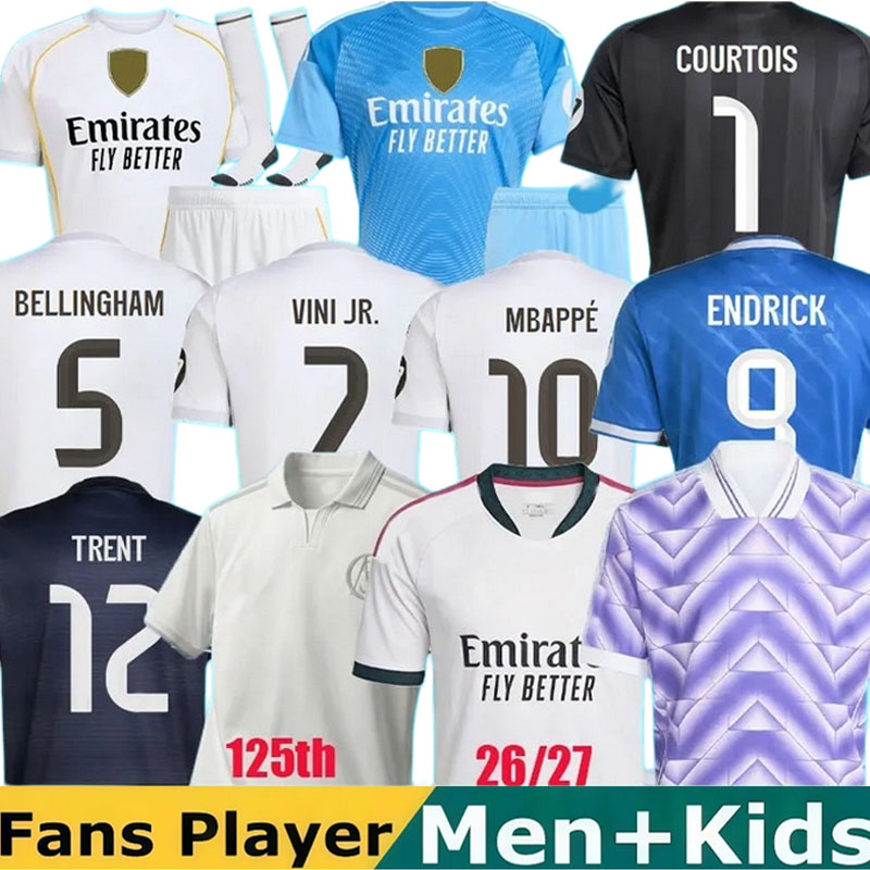 2026 27 soccer jerseys 26 27 Rea l 4Th Mad RiDS football shirt CAMAVINGA Mbappe MODRIC VALVERDE Fourth camiseta men kids uniforms VINI JR BELLINGHAM ARDA GULER.
