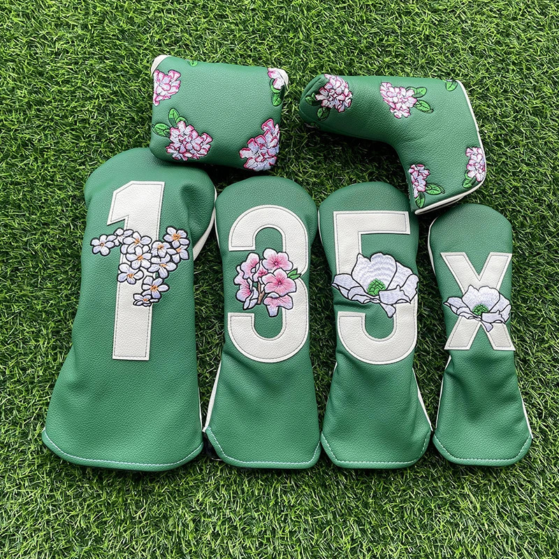 Numbers Golf Club 1 3 5 Wood Headcovers Driver Fairway Woods Cover PU Leather High quality Putter Head Covers 260408
