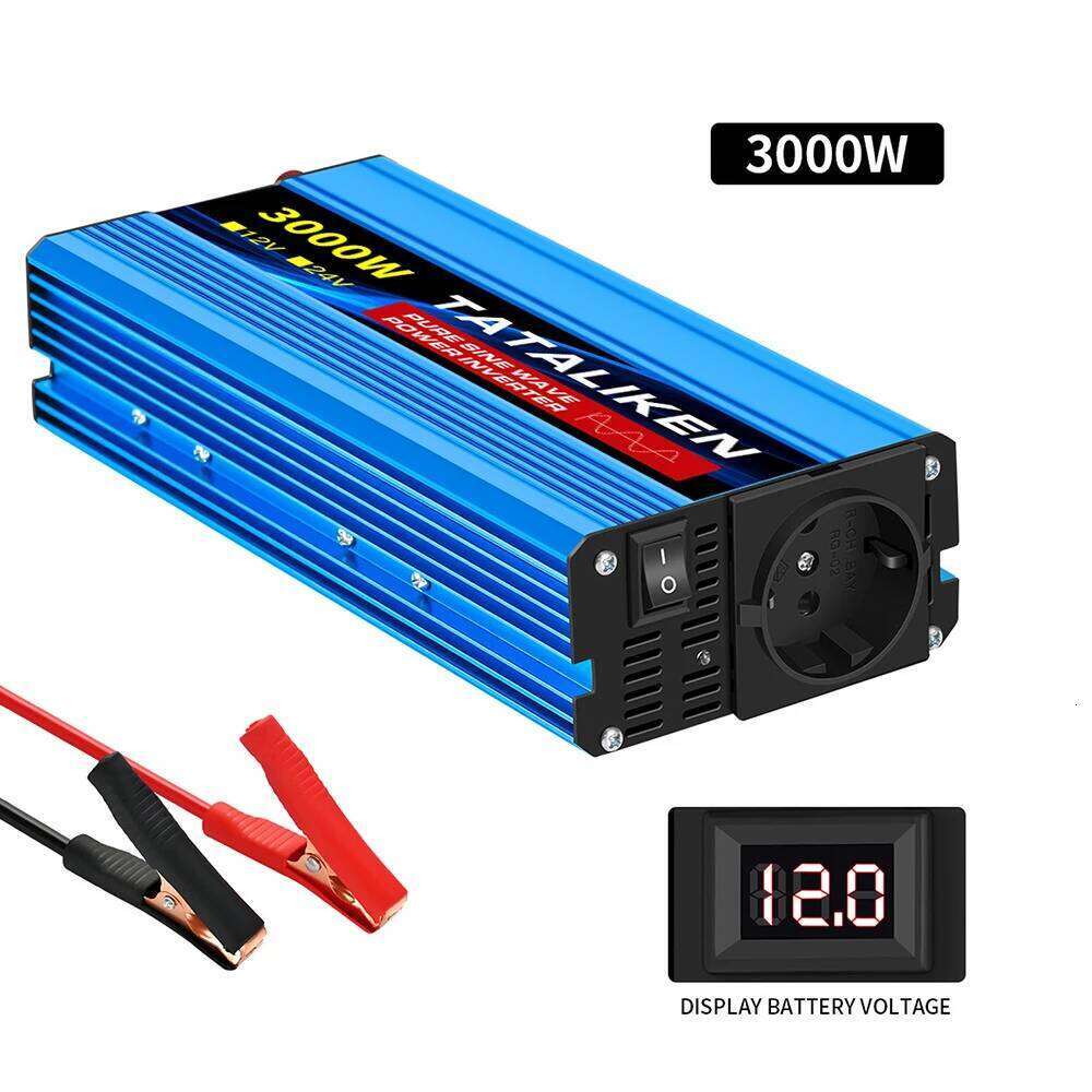 Pure Sine Wave 1600W/3000W Inverter 12V to 220V Digital Display Function for Car & Home Use - view 3