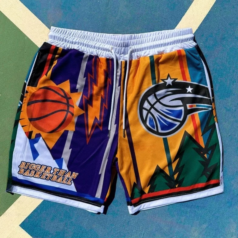 2025 Basketball Comic 3D Printed Shorts Mens Bigger Than Breathable Summer Casual Sports Streetwear 260409