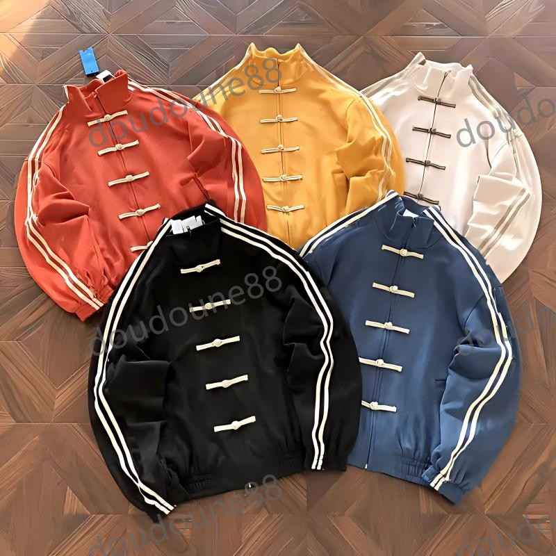Chinese Jacket Chinese New Year Jacket Kung Fu Tang Suit Three Striped Mandarin Collar CTT 3.1 SOFT Men Women Stand Neck Tracksuit Outerwear Sportswear