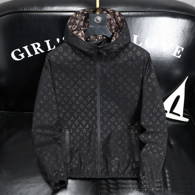 Luxury Brand Designer Clothes European Export Men's Casual Jacket Youth Thin Jacket Spring Summer Hooded 2025 Spring New Style Top