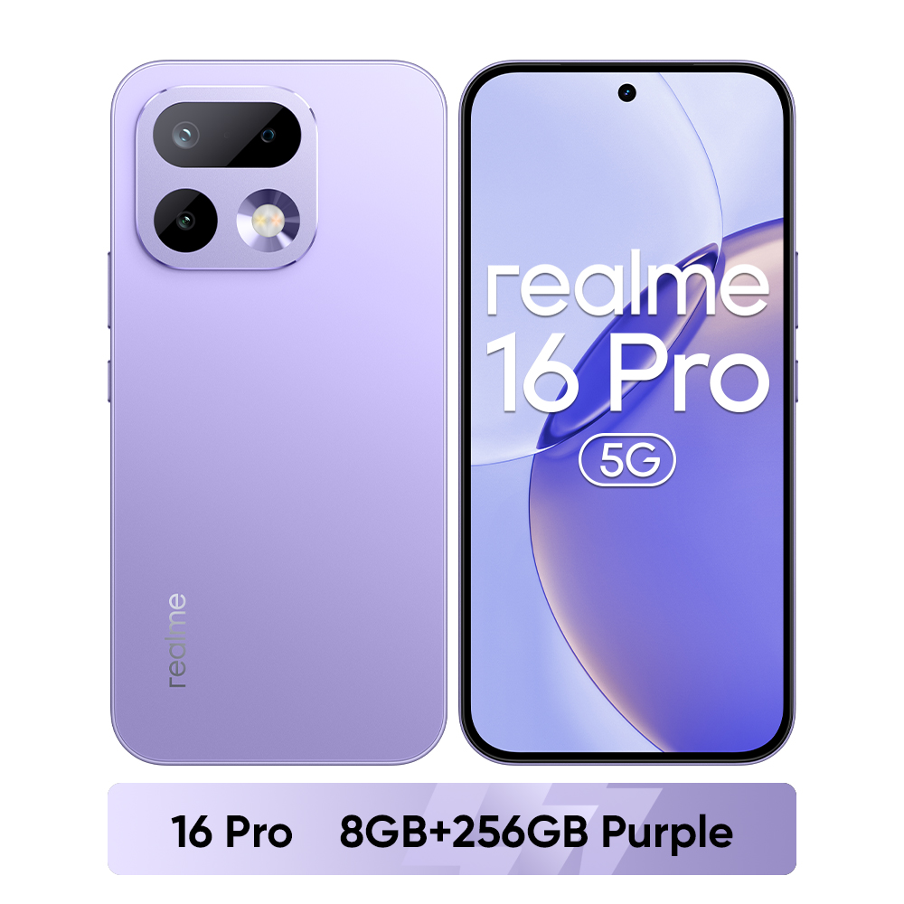 realme 16 Pro NFC Smartphone 6.78" 144Hz AMOLED Display Dimensity 7300-Max 5G Chipset 200MP Main Camera 50MP Selfie Camera IP69 Pro