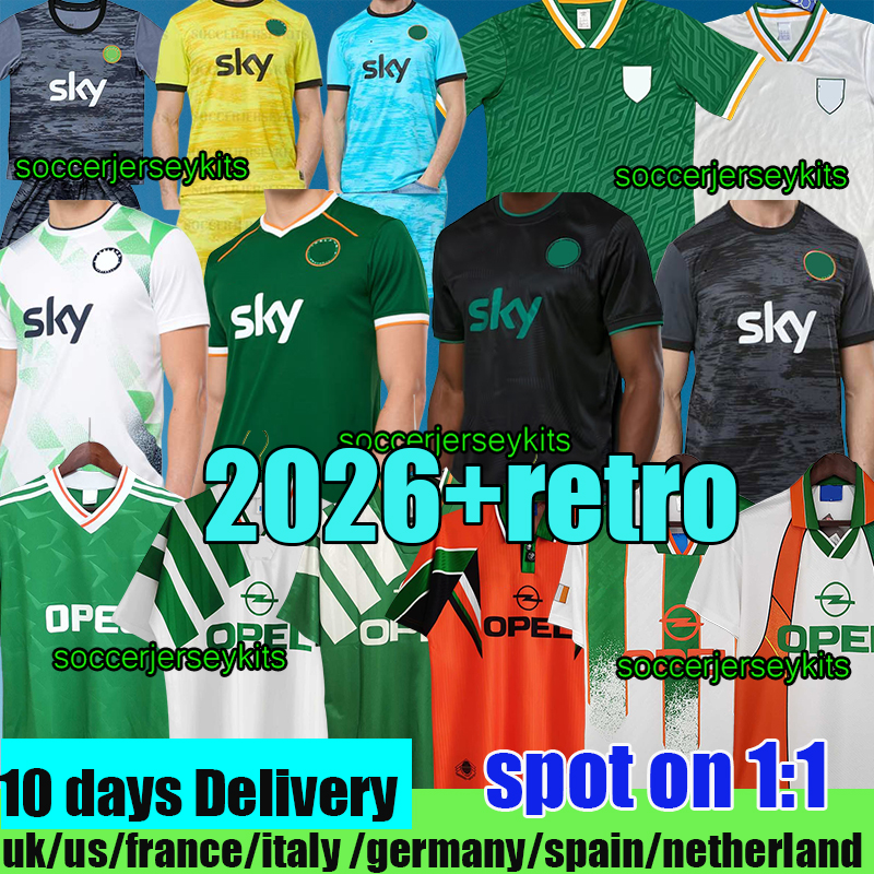 Ireland jersey 2026 world cup 2026 PARROTT tops Ireland soccer kit 24 25 26 Thailand quality retro 1990 1992 1994 ireland football jerseys tops shirts men kids women
