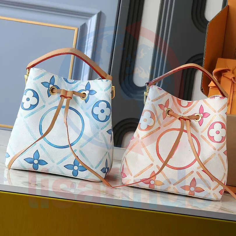Designer bag High quality Luxury the leather bucket tote classic Drawstring shoulder fashion wallet buckets top handle purses handbag Crossbody bag007