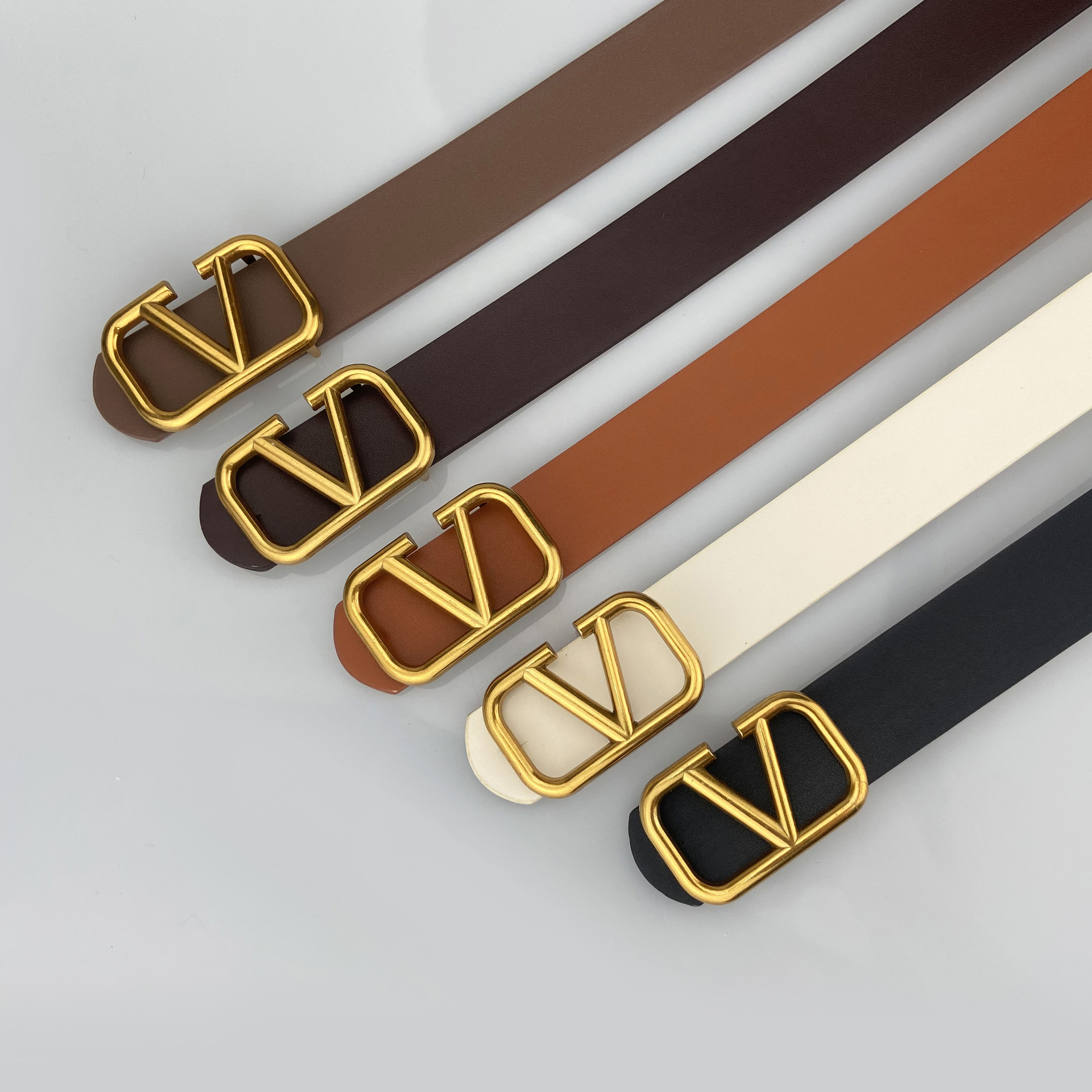 2026 Designer Luxury European And American Fashion Retro High-end PU Women's Buckle Waist Belt New