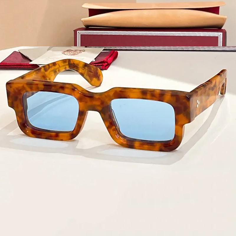 Ascari Acetate Sunglasses Designer Handmade TOP Quality High Square Glasses Thick Retro Vintage Steampunk for Men Women Summer Beach Optical Luxury Br