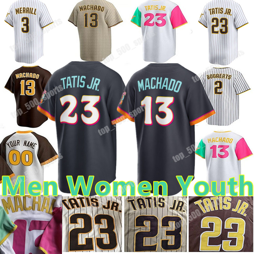 Custom Fernando Tatis Jr. Jersey Mason Miller Manny Machado Xander Bogaerts Yu Darvish Jake Cronenworth Padres Hosmer Ha-Seong Kim Men Women Youth Baseball