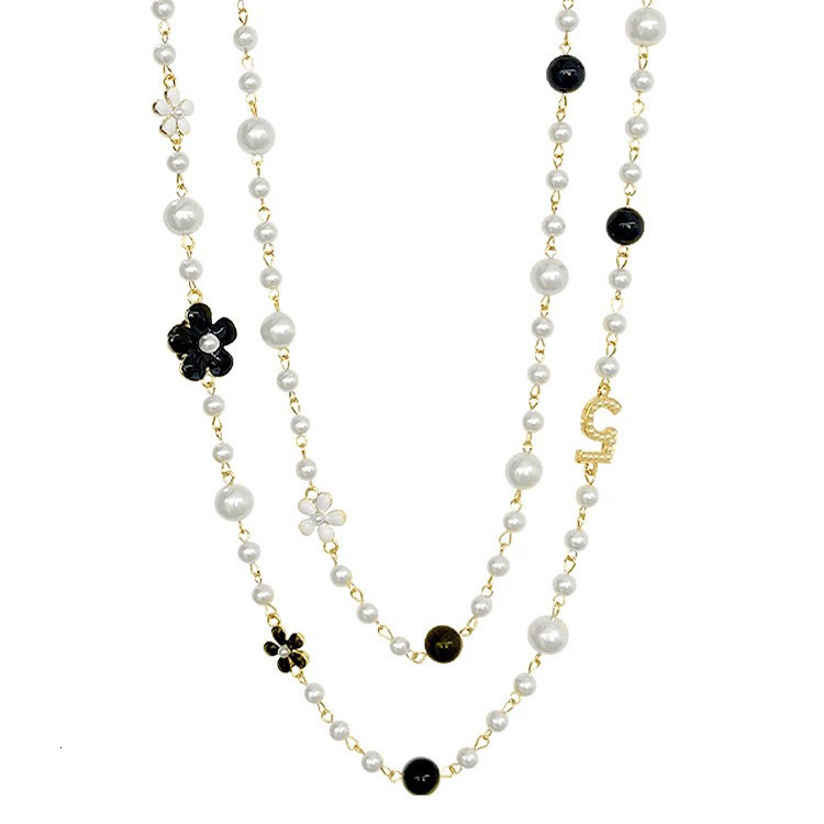 Necklace For Women Affordable Luxury Multi Strand Pearl Sweater Necklace Long Autumn Winter Elegant Bracelet Minimalist Designer Jewelry