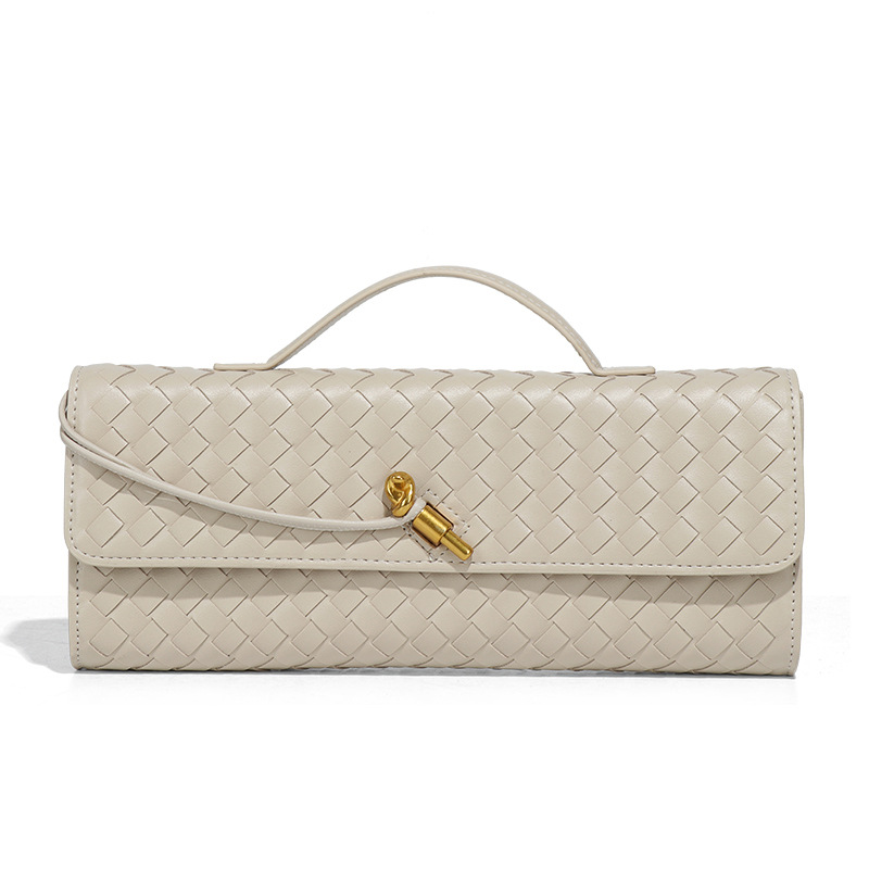 Free Shipping Fashion Hand knitted Evening Baguette Bag Accordion Bag Horizontal style Handheld Single shoulder