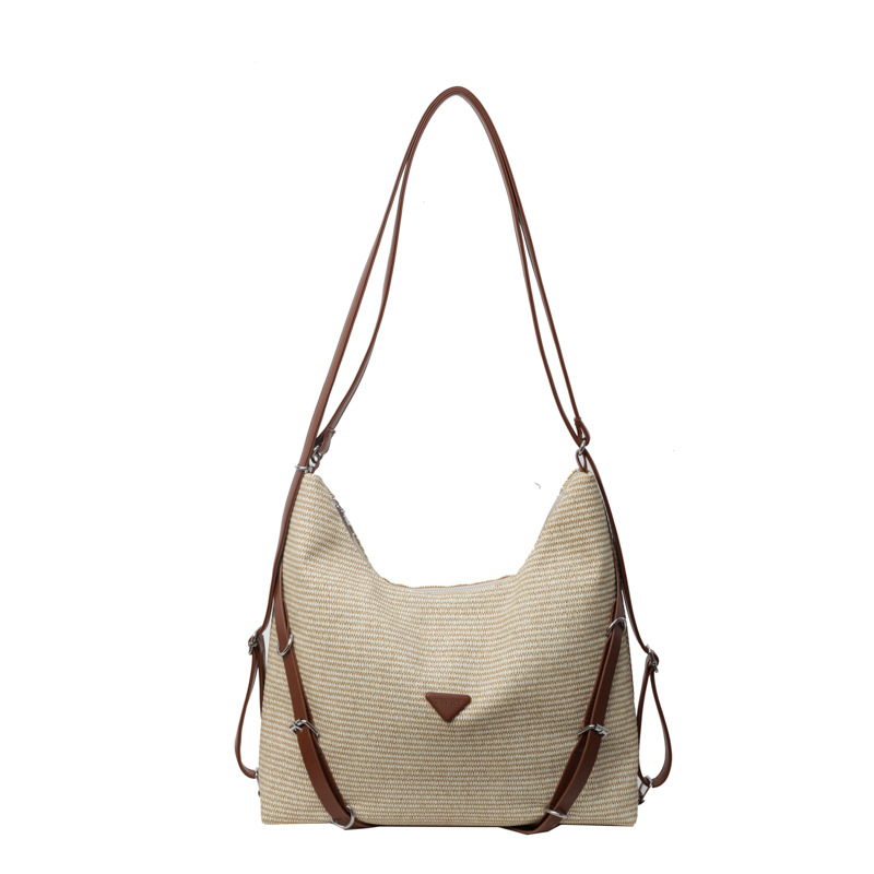 Free Shipping Latest Female Tote Bag Large Capacity Commuter Versatile Design Single Shoulder Large Capacity Slant Fake Beach Bag