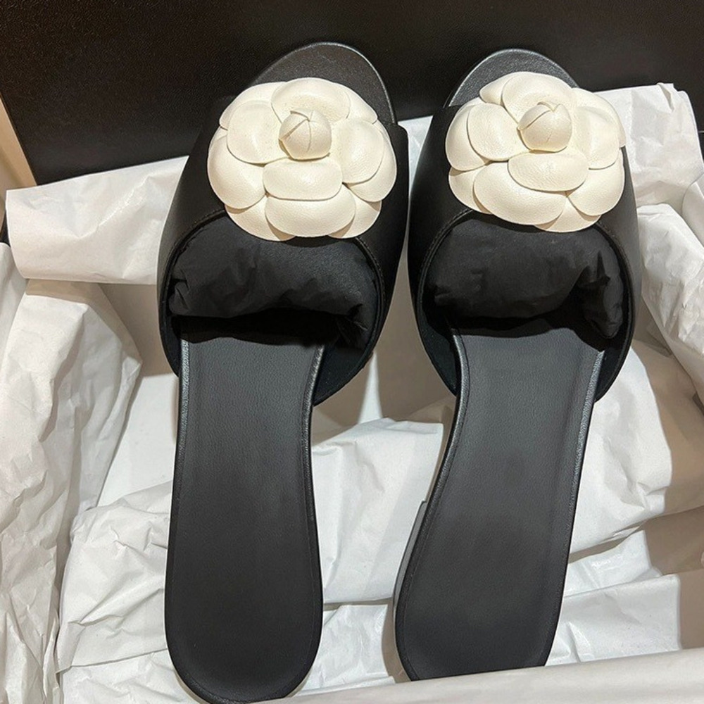 Slippers Summer Shoes for Women white flower Elegant Sandals Comfortable High Heel Wedges Shoes Sandals Daily Outfit