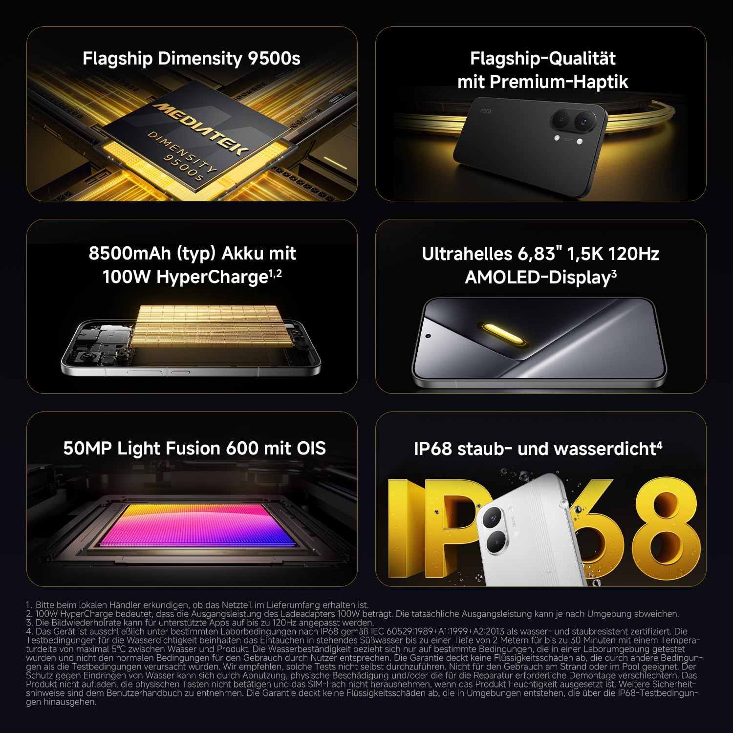 XIAOMI Poco X8 Pro Max Smartphone 12 + 512GB, Dimensity 9500s processor, 8500mAh battery, Ultra-bright AMOLED display, 50MP