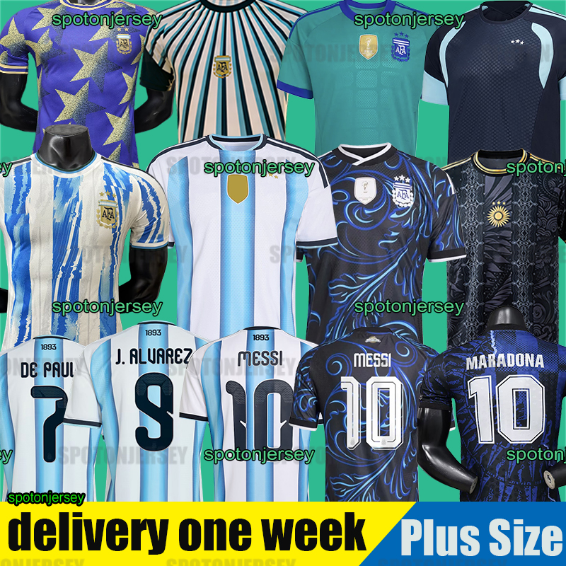 Argentina jersey 2026 World Cup messis Pink special Fans player version 3 stars soccer Jerseys copafootball shirt kit set 50th anniversary 2026 Argentina