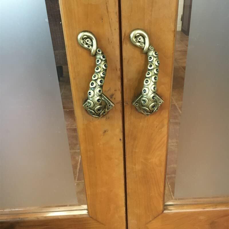 Retro Door Handle Resin Octopus shaped Hardware Outdoor Home Creative Halloween Party Decoration 250428