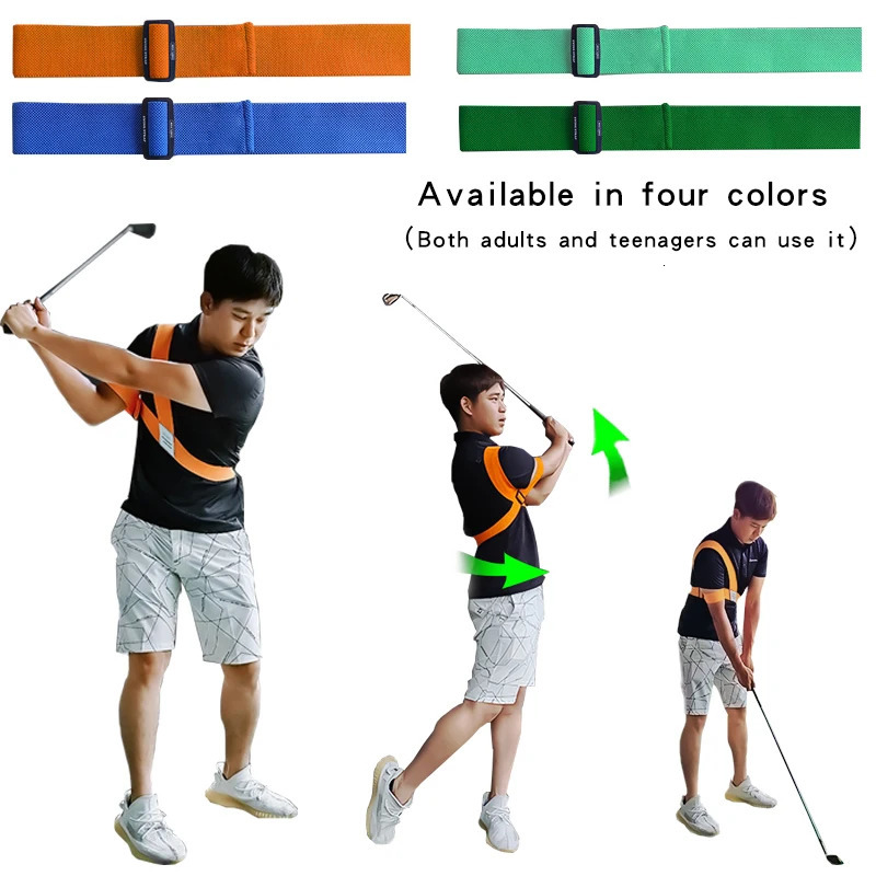 1 Pc Golf Swing Training Aids Arm Strap Double Ring Trainer Beginners Posture Corrector 260408